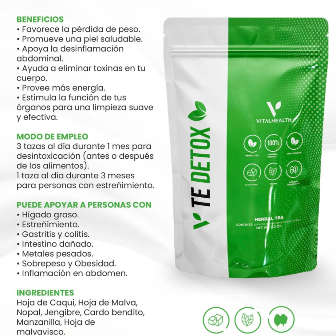 TÉ DETOX - Tos, asma y bronquitis | Controla peso y limpia los órganos
