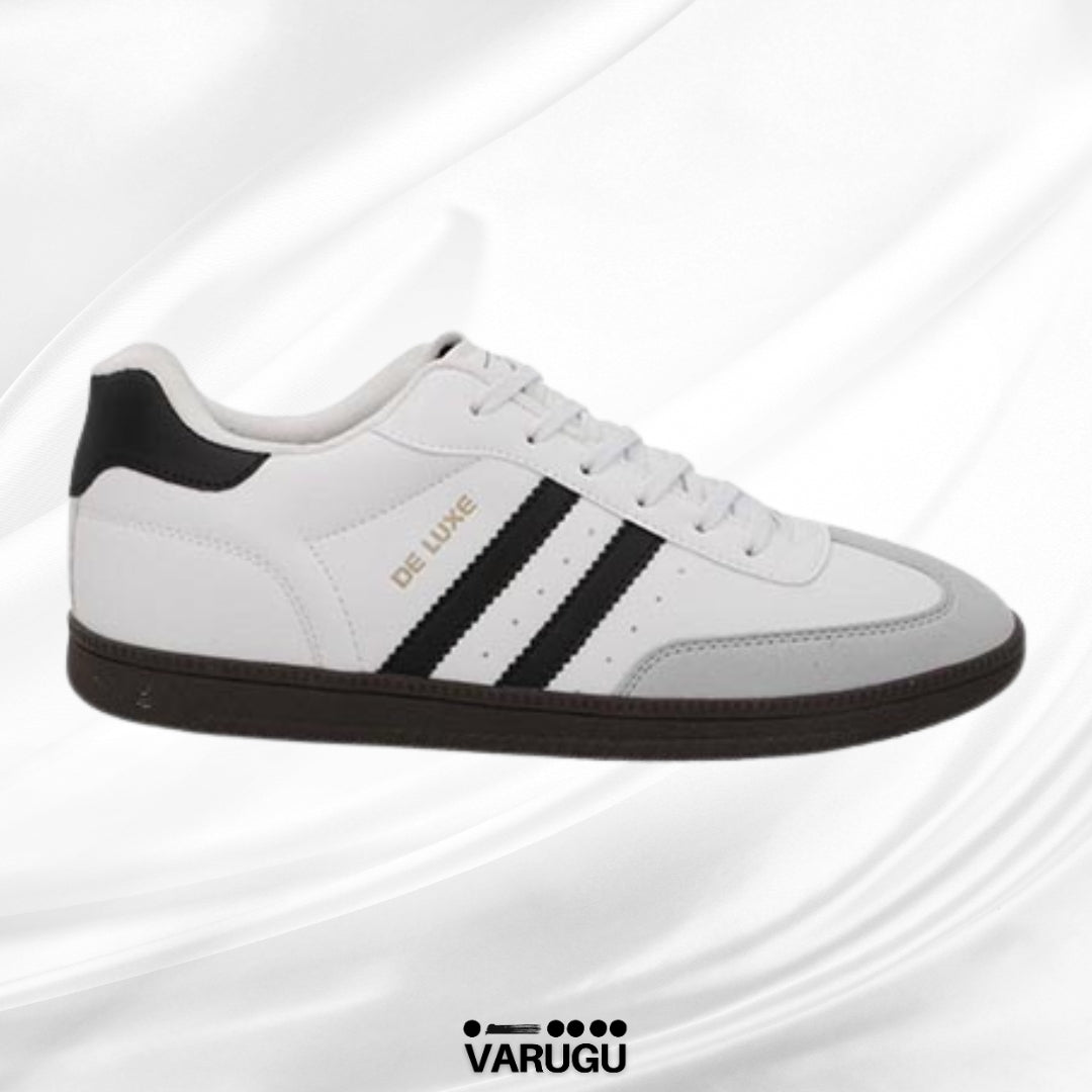 Tenis HGN color blanco ajustable con agujetas para caballero