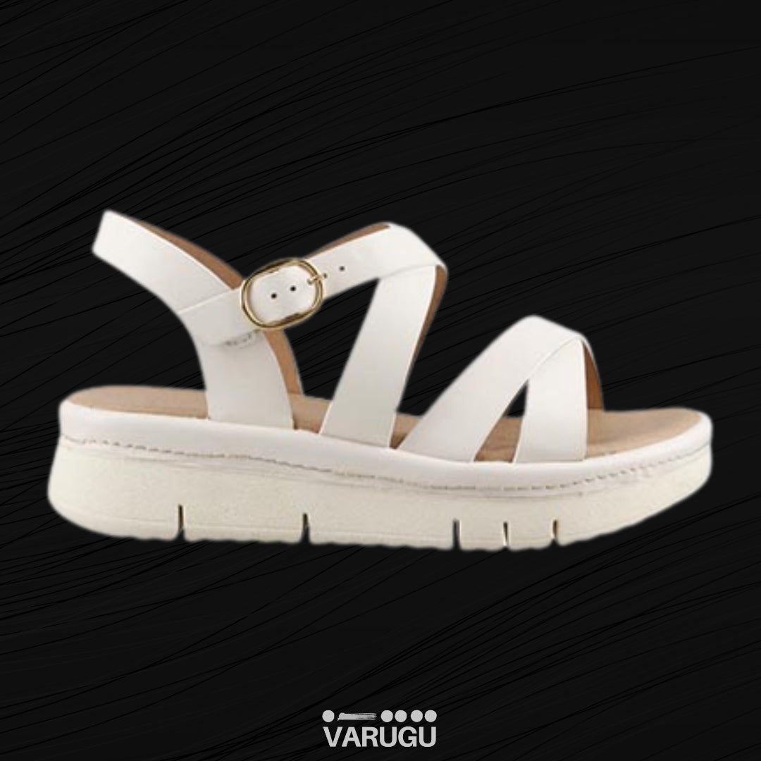 Sandalias color latte con plantilla acolchada