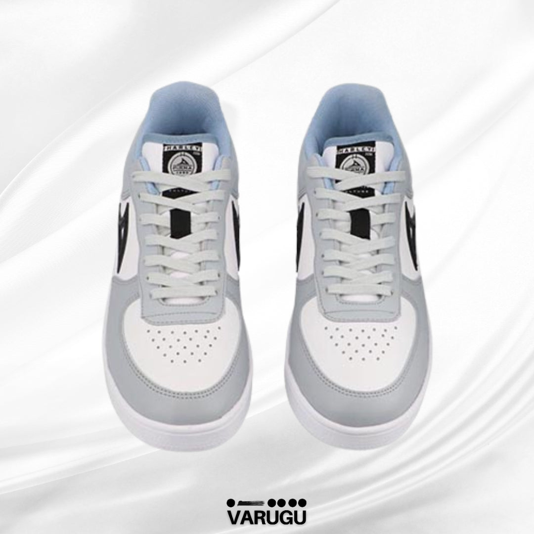 Tenis PIRMA color gris con blanco para caballero