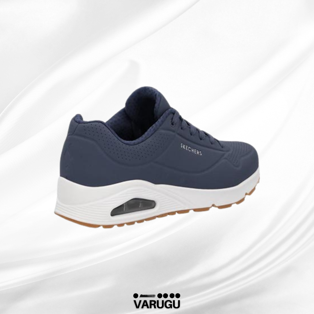 Tenis skechers azul bonitos hombre