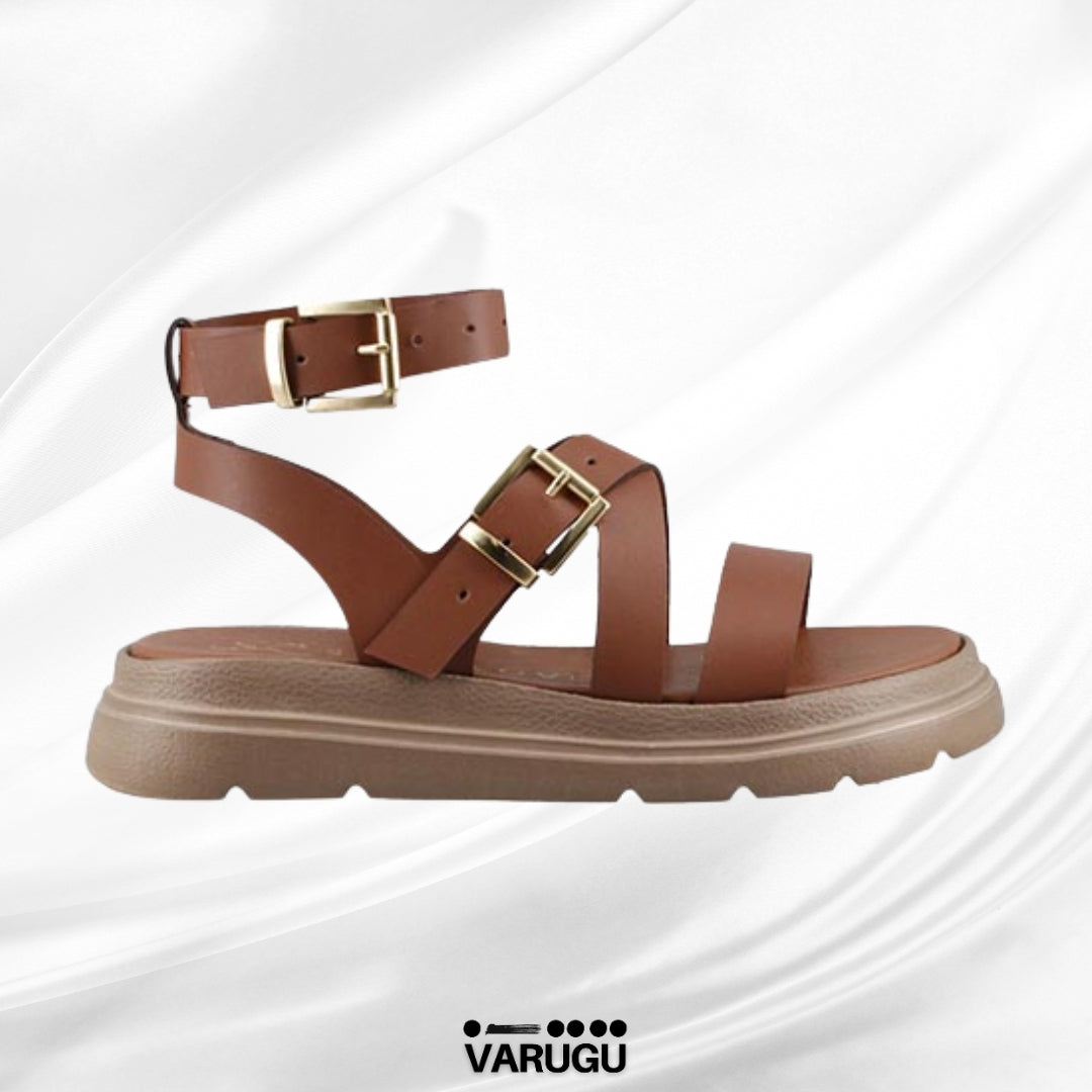 Sandalias con doble correa ajustable