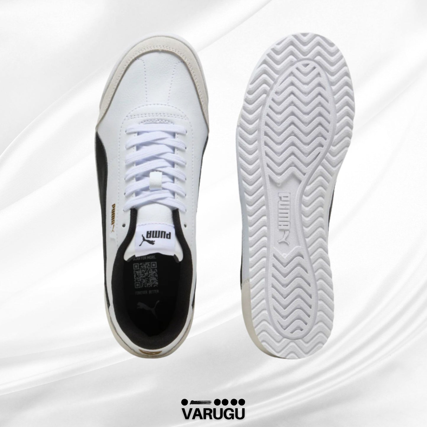 Tenis PUMA blancos con franja hombres