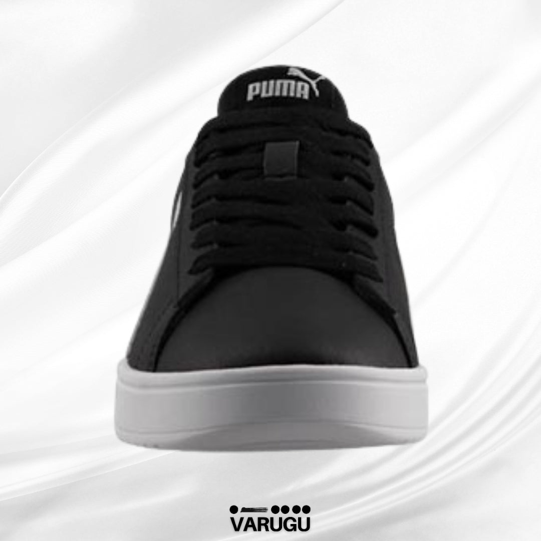 Tenis PUMA color negro con franja mujer