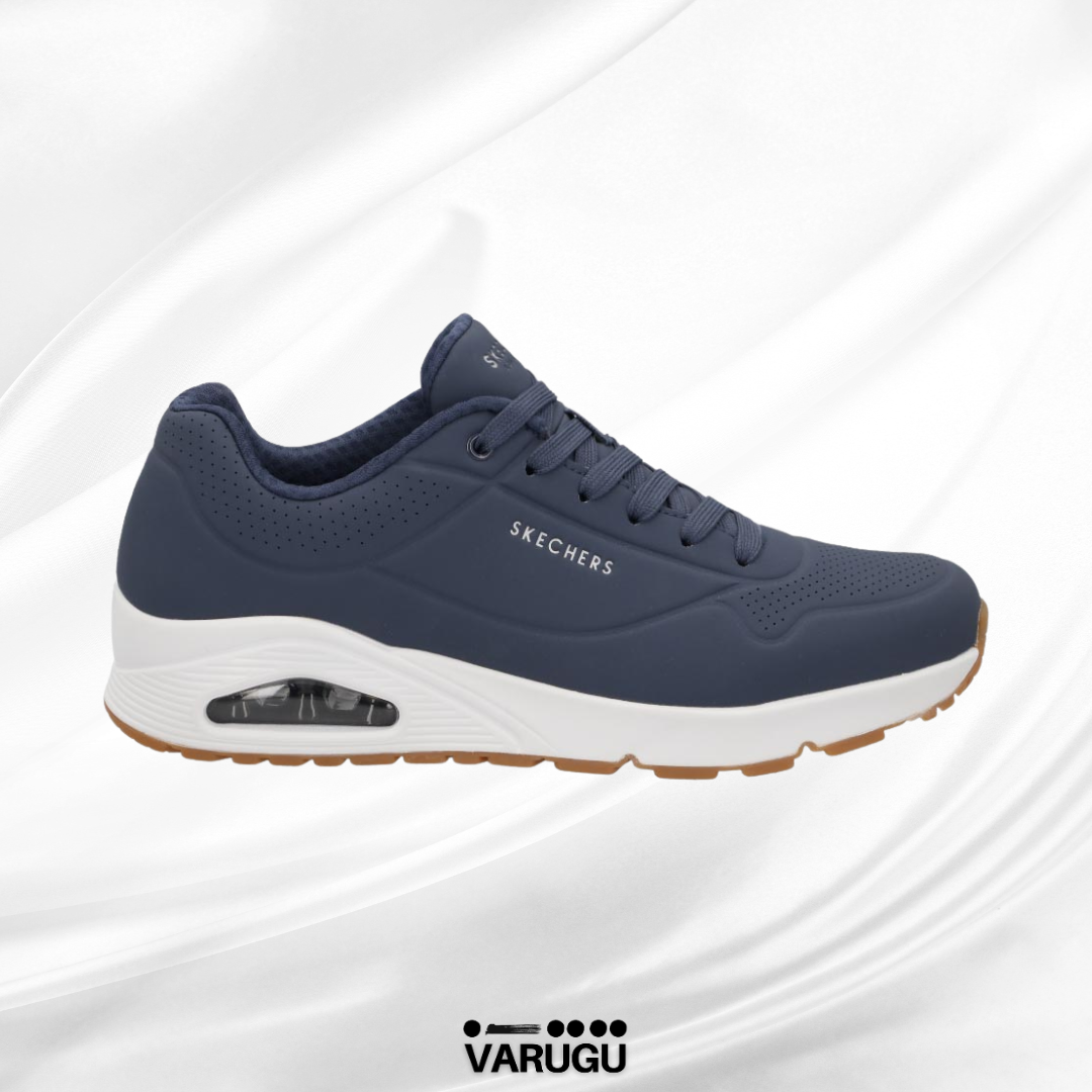 Tenis skechers azul bonitos hombre