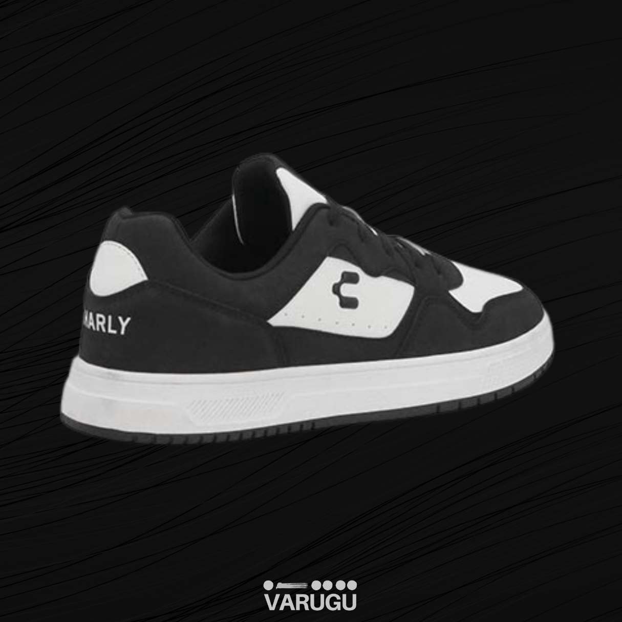 Tenis CHARLY blanco con negro para hombre
