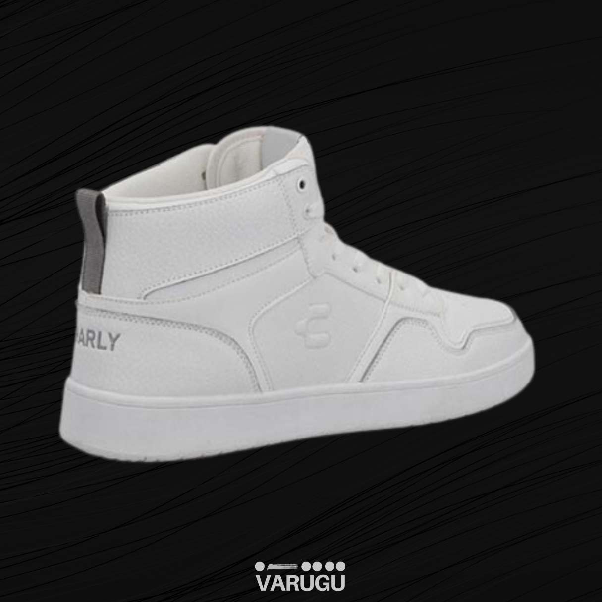 Tenis CHARLY blancos tipo bota para hombre