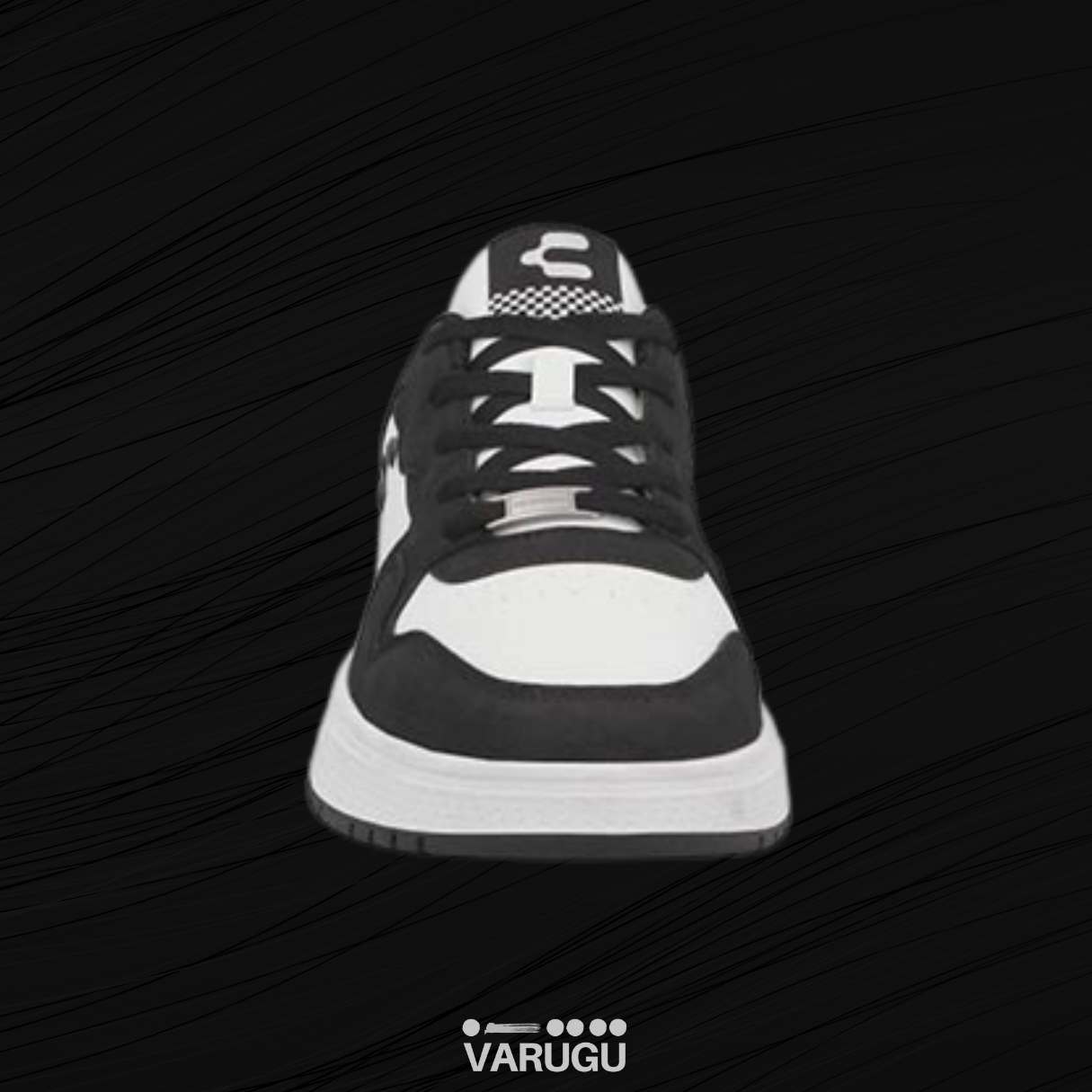 Tenis CHARLY blanco con negro para hombre