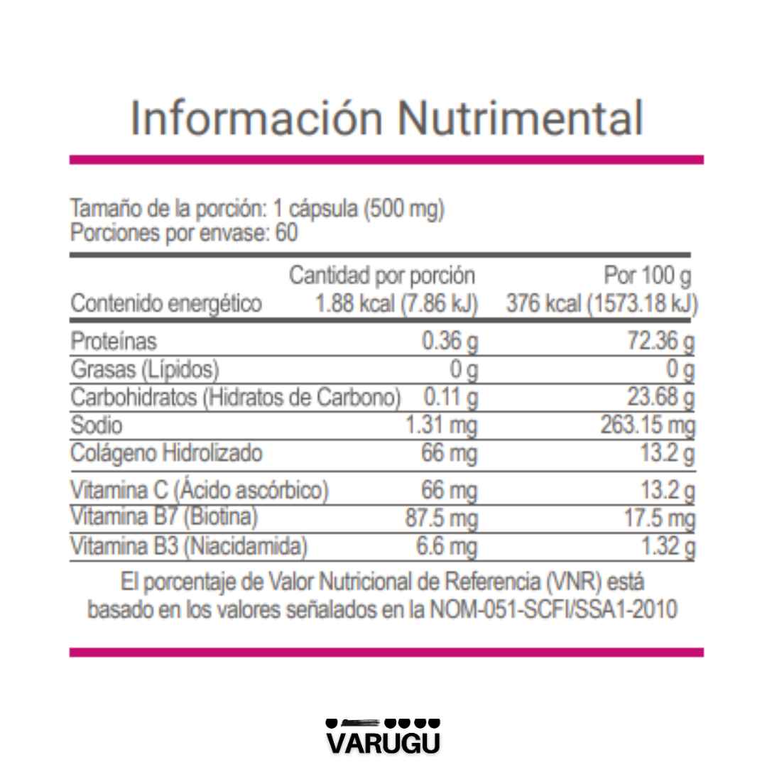 Colágeno V-COLLAGEN cápsulas | Salud ósea, muscular, piel y cabello