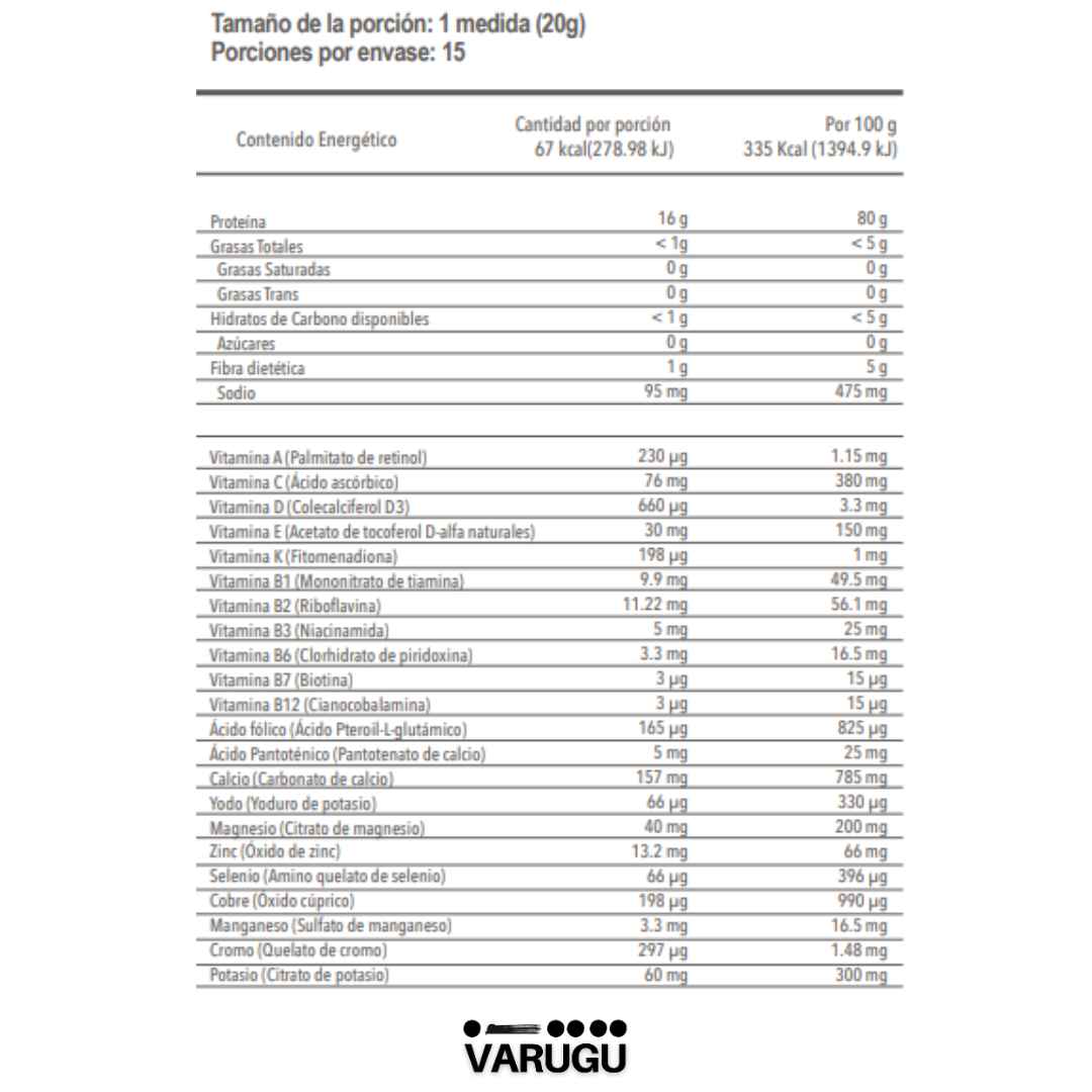 VITALPRO - Vitaminas y proteínas integrales con activadores Nrf2