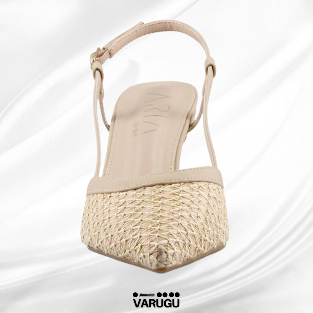 Zapatillas beige de punta finos