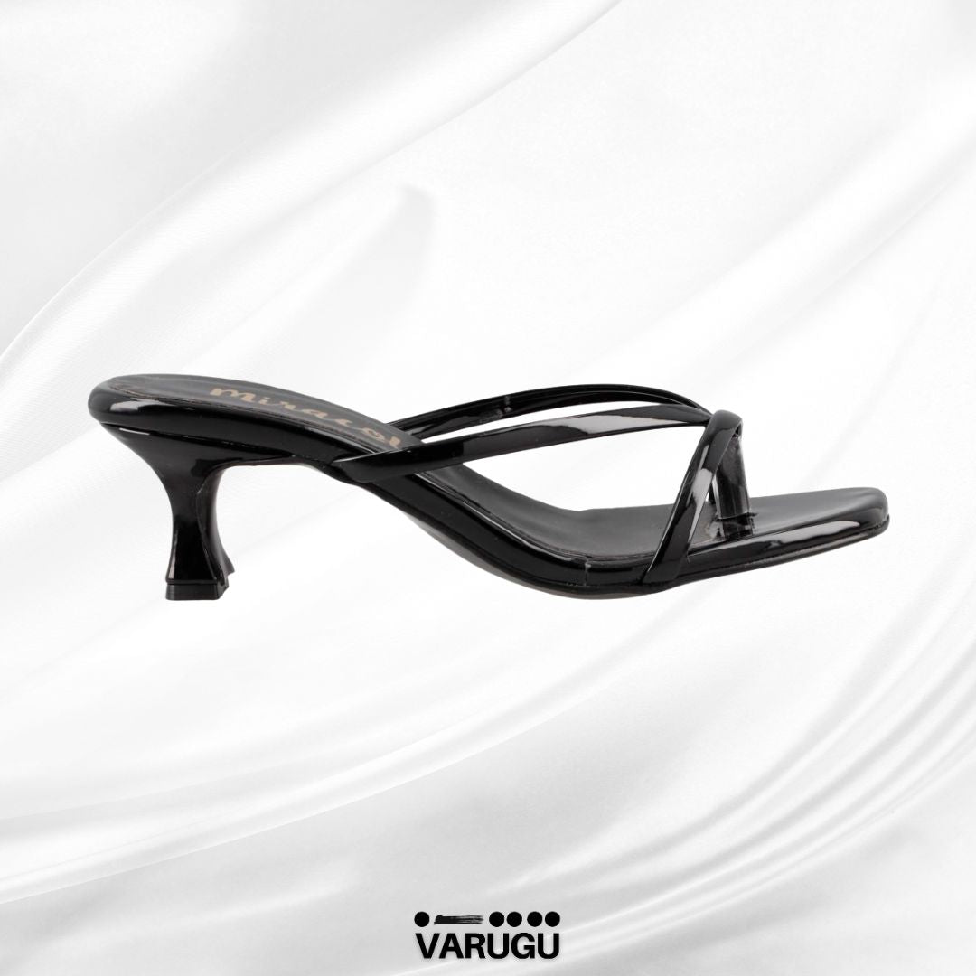 Tacones negros cómodos tacón bajo