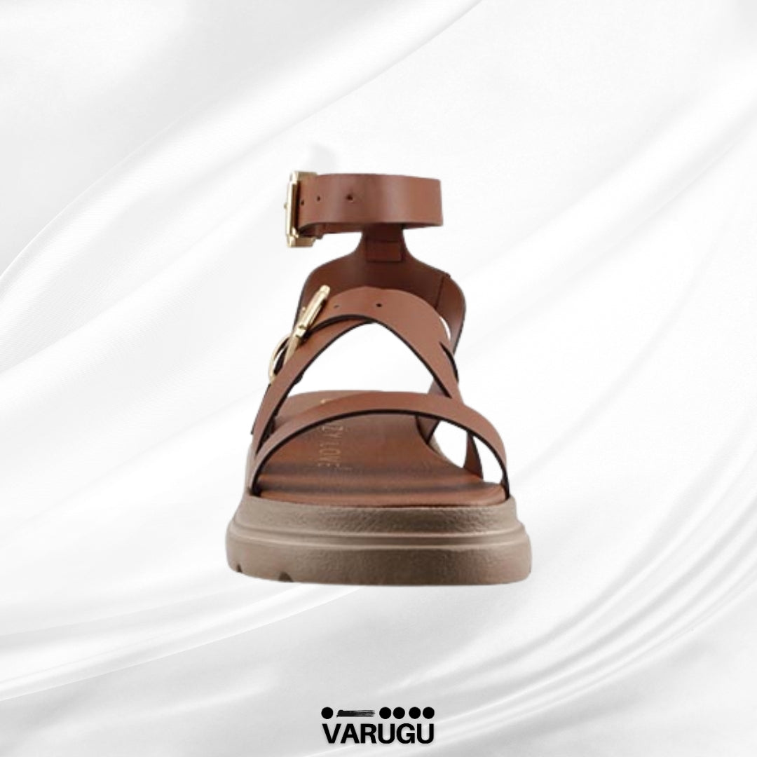 Sandalias con doble correa ajustable