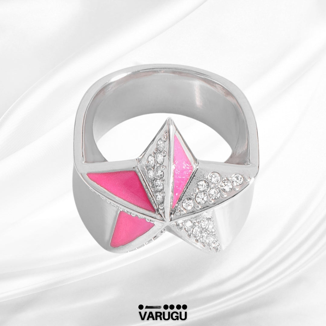 Anillo plata con rosa - Paris Hilton