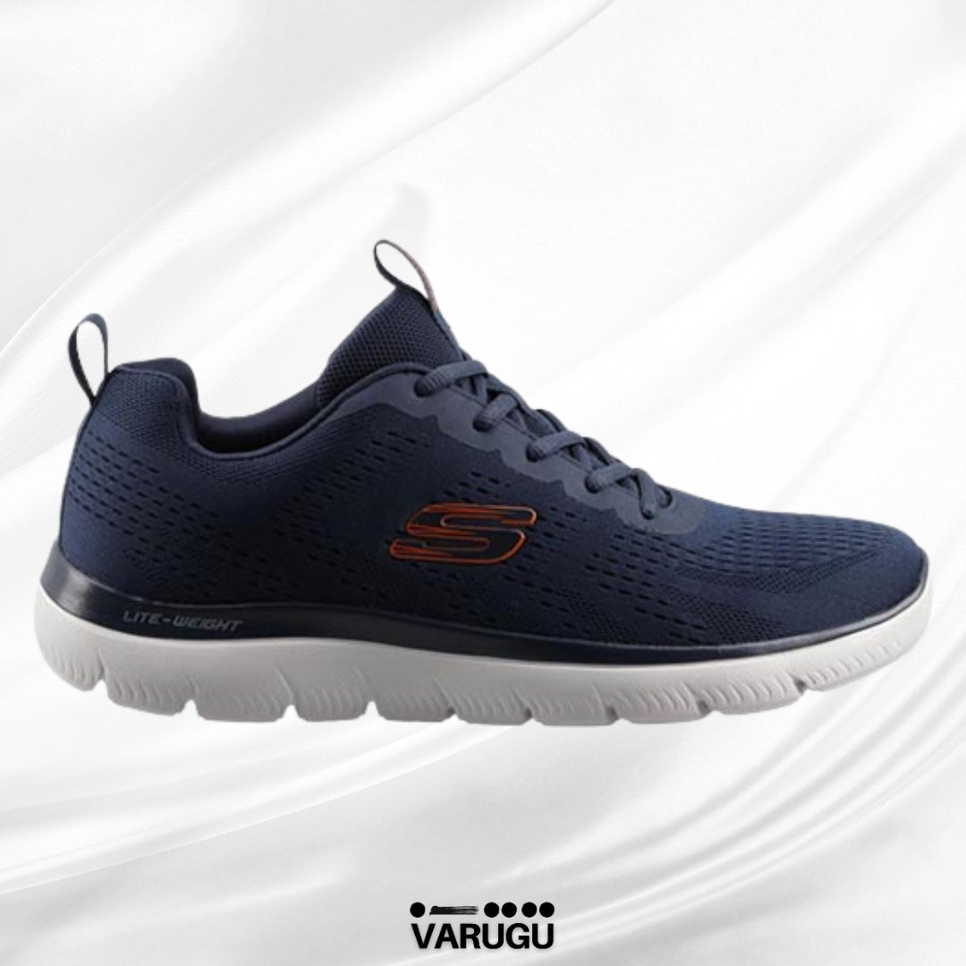Tenis deportivo acolchados SKECHERS SPORT azul marino para caballero