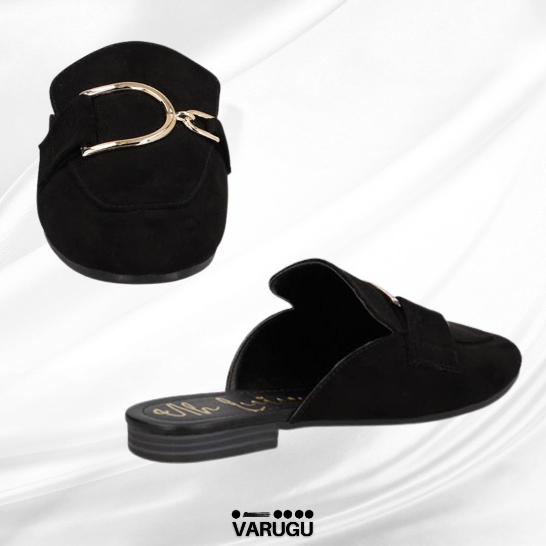 Flats casuales en color negro