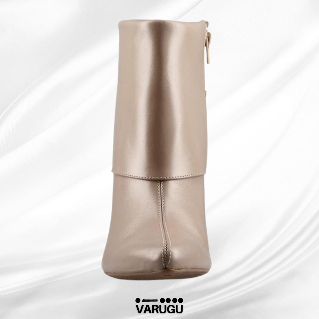 Botines de piel Flexi beige de mujer
