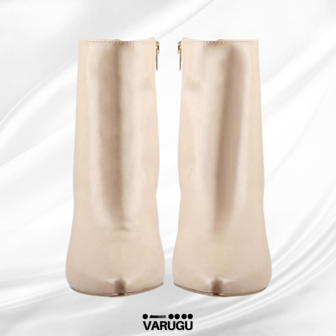 Botines beige neutro de dama
