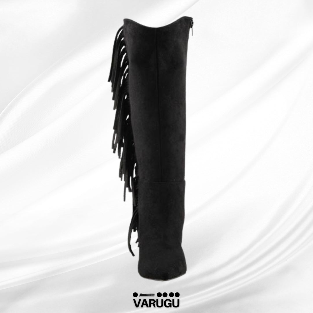 Botas negras largas para mujer
