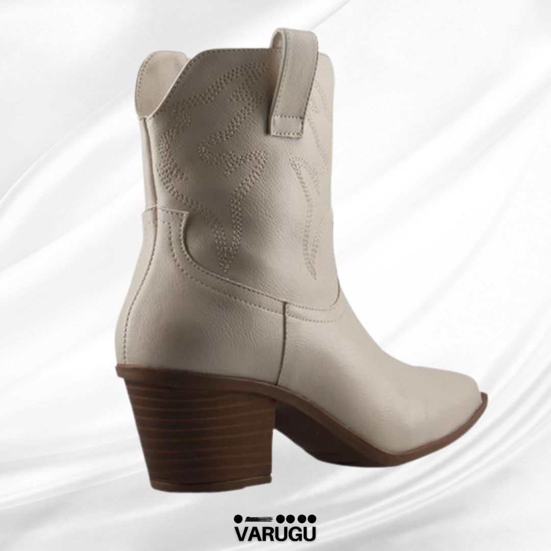 Botines color claro para dama