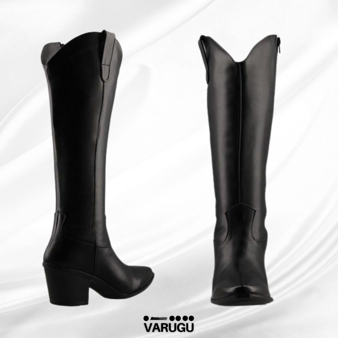 Botas negras largas para mujer