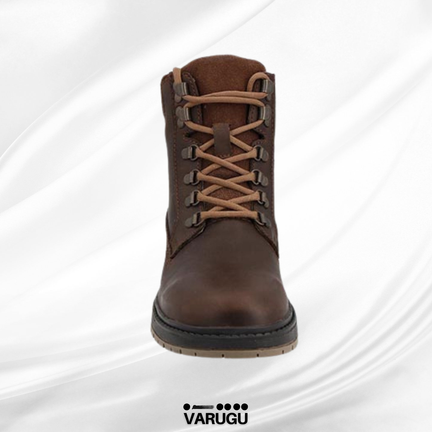 Botines café de piel casuales