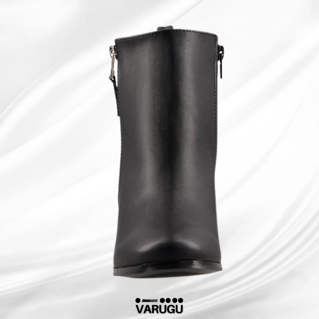 Botines color negro con cierre dama