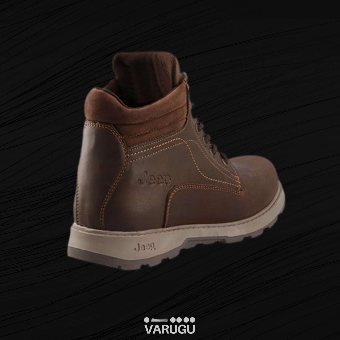Botines jeep piel estilo militar resistentes