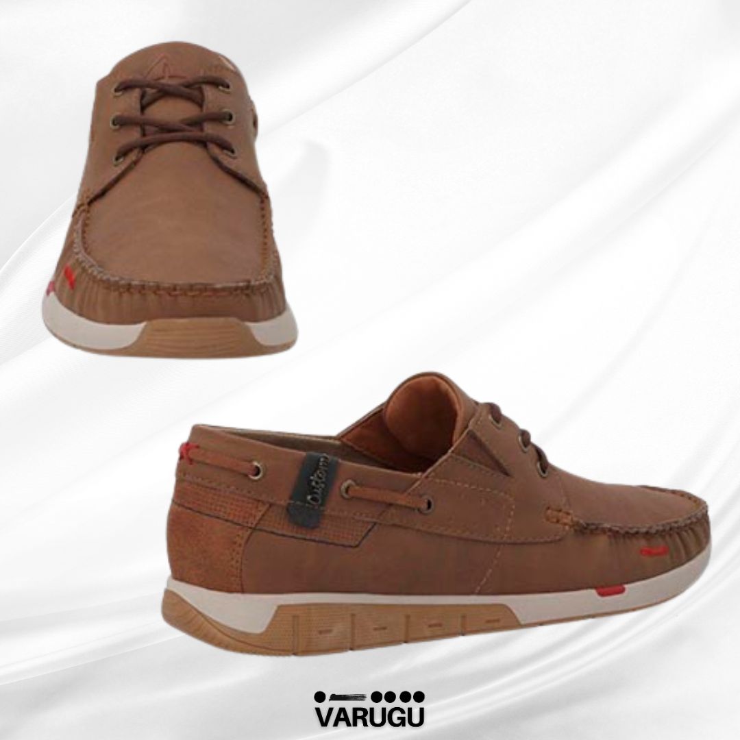 Zapatos café tan con suela de gran estilo