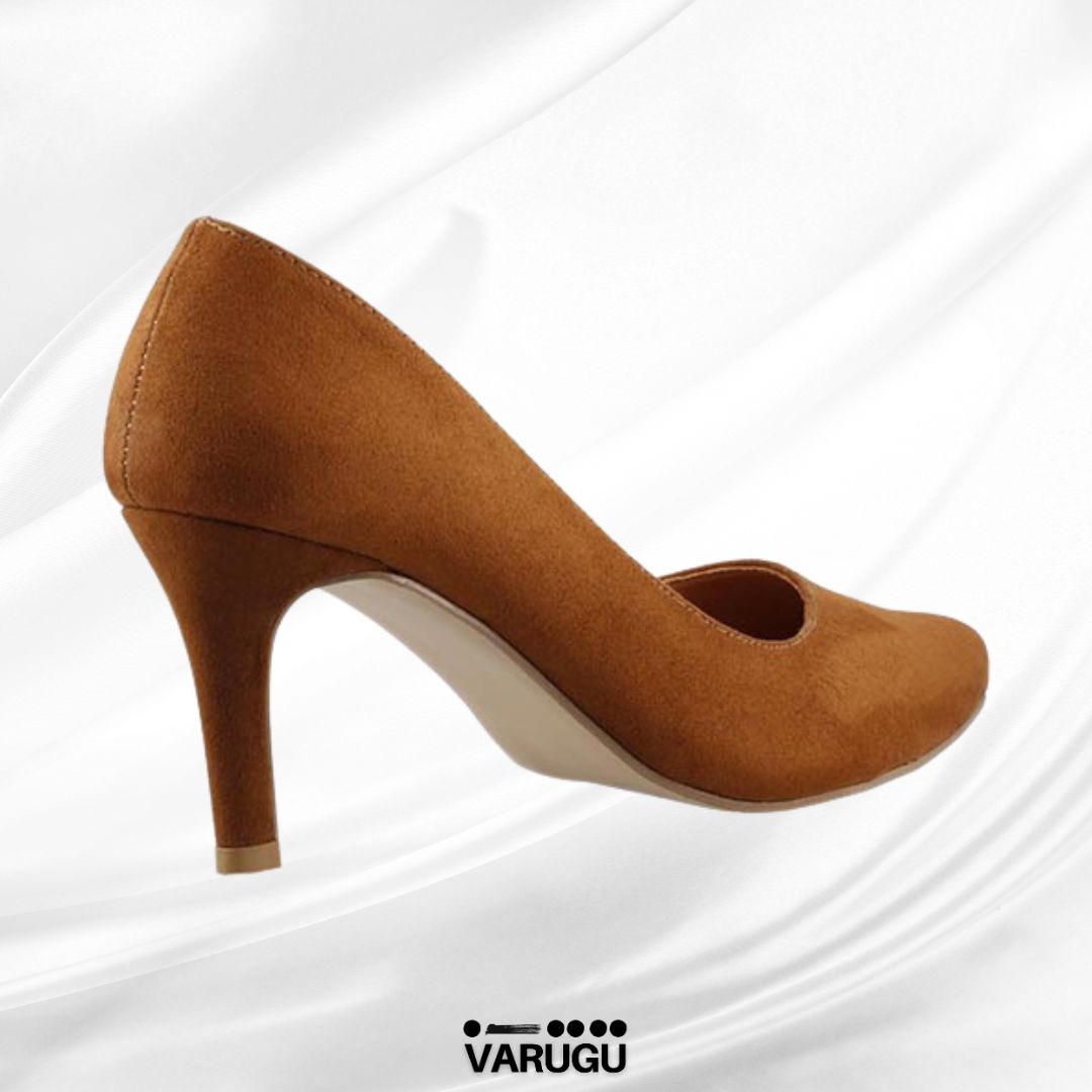 Zapatilla camel de punta fina
