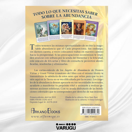 ORÁCULO Ángeles de abundancia - Libro y 44 Cartas - Grant Virtue
