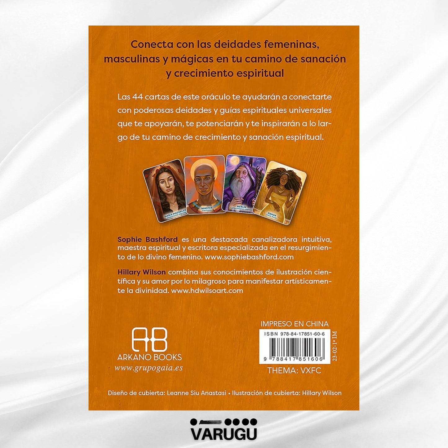 ORÁCULO Diosas, dioses y guardianes - 44 Cartas y libro - Sophie Bashford