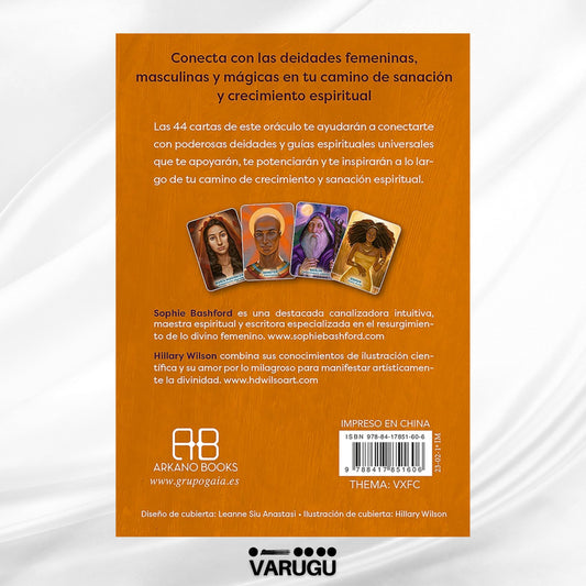 ORÁCULO Diosas, dioses y guardianes - 44 Cartas y libro - Sophie Bashford