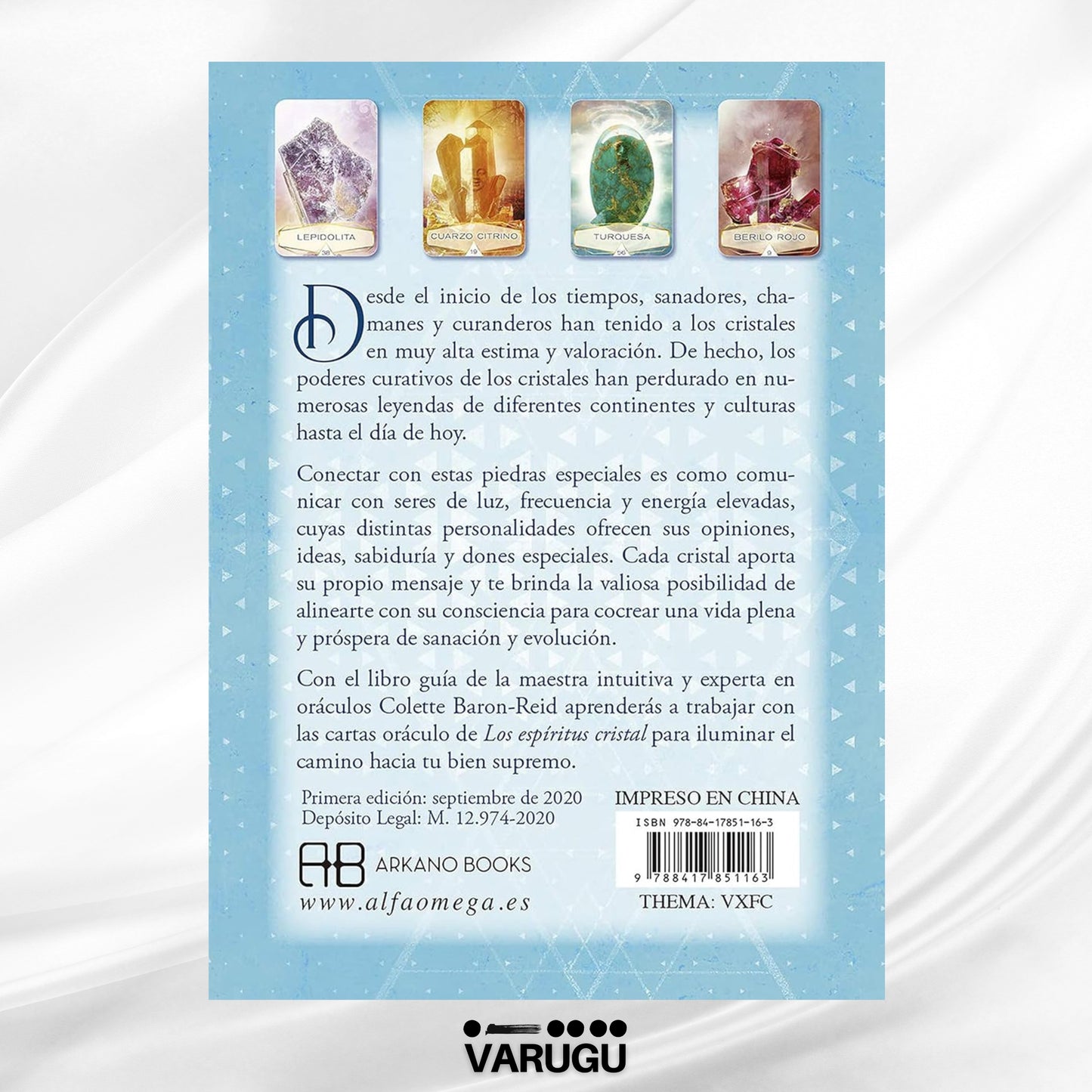 ORÁCULO Los espíritus cristal - 58 Cartas y libro - Colette Baron Reid