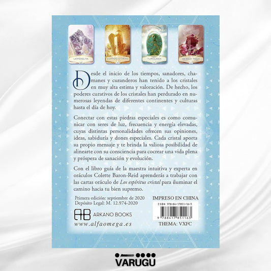 ORÁCULO Los espíritus cristal - 58 Cartas y libro - Colette Baron Reid