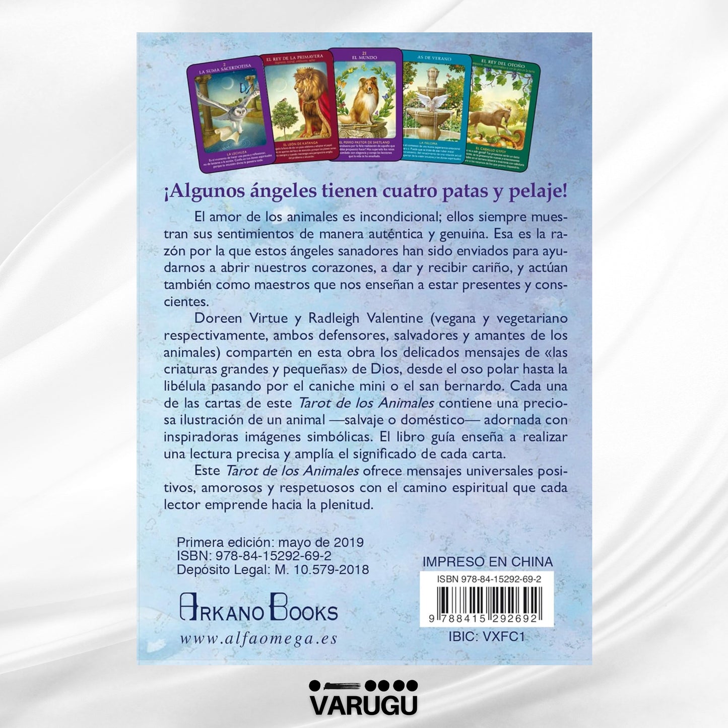 TAROT de los animales - 78 Cartas y libro - Doreen Virtue y Radleigh Valentine