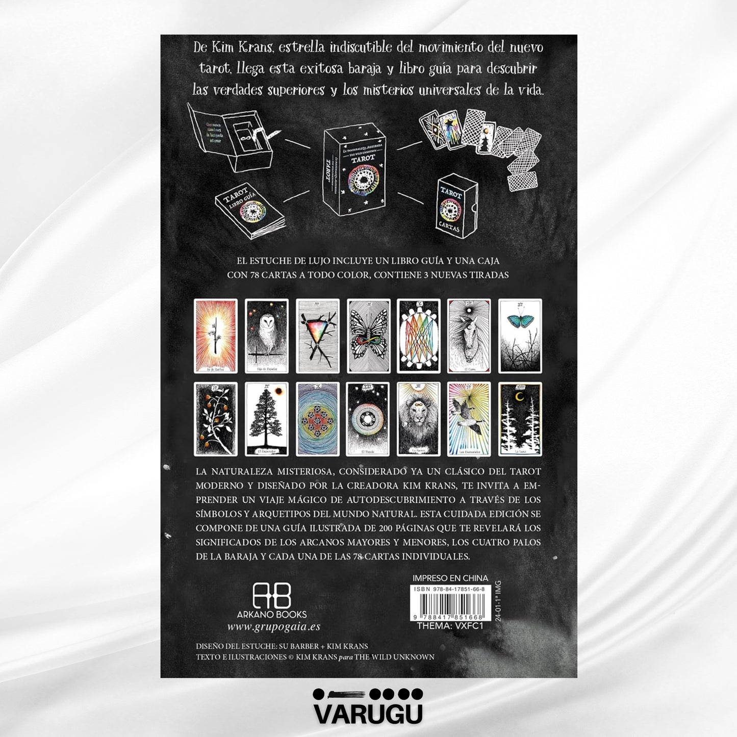 TAROT Naturaleza misteriosa - 78 Cartas y libro - Krim Krans