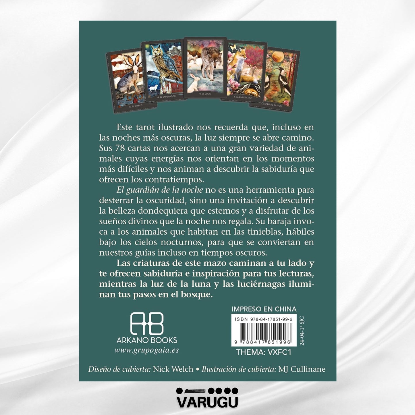 TAROT Guardián de la noche - 78 Cartas y libro - MJ Cullinane