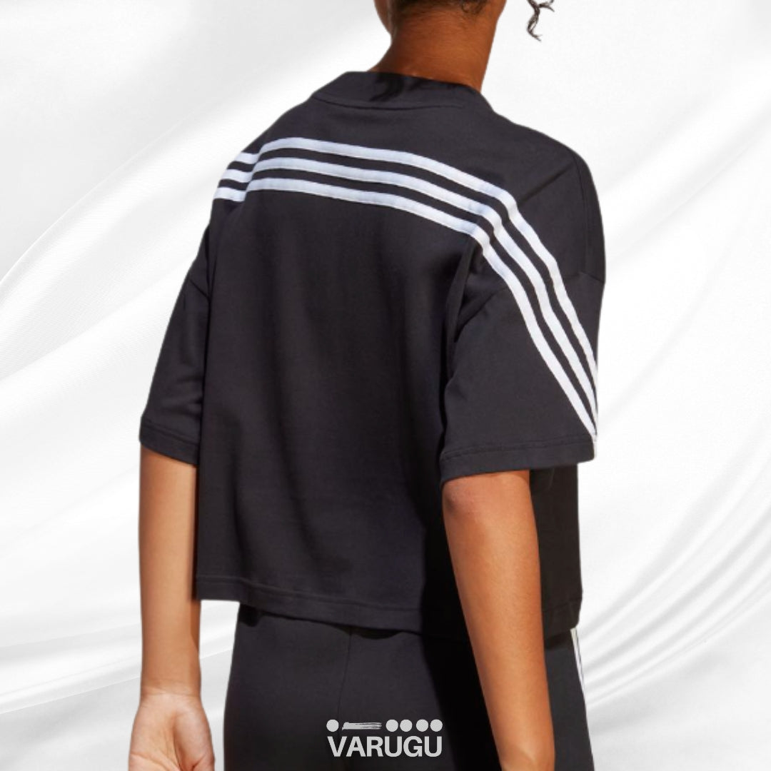 Playera deportiva ADIDAS | Ideal para entrenar | Negra con blanco