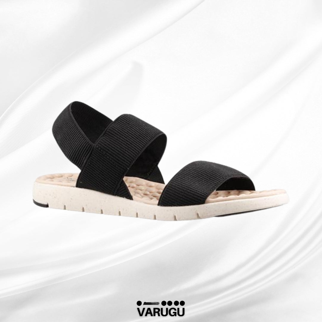 Sandalias negras con plantilla acolchada