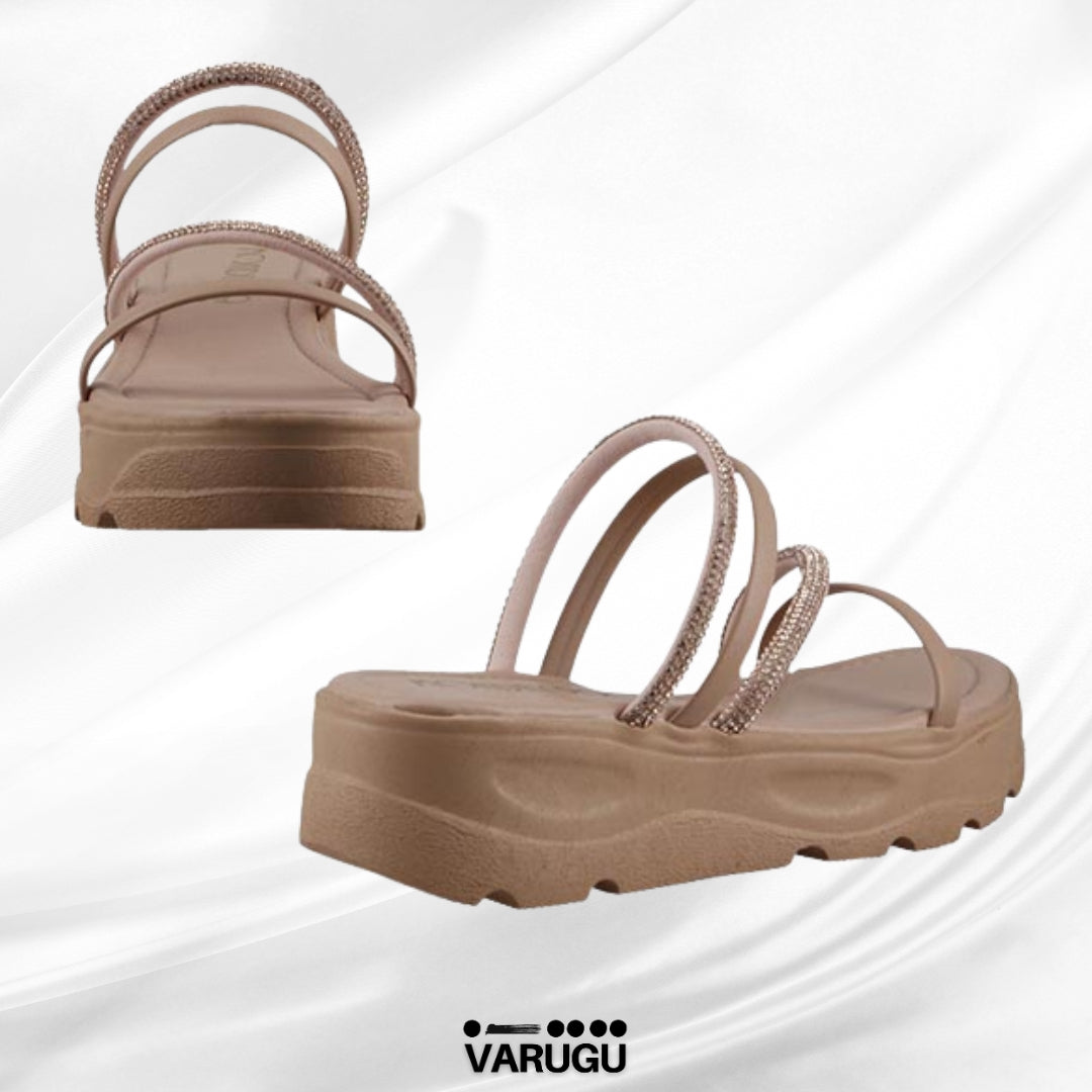 Sandalias color maquillaje y suela ranil
