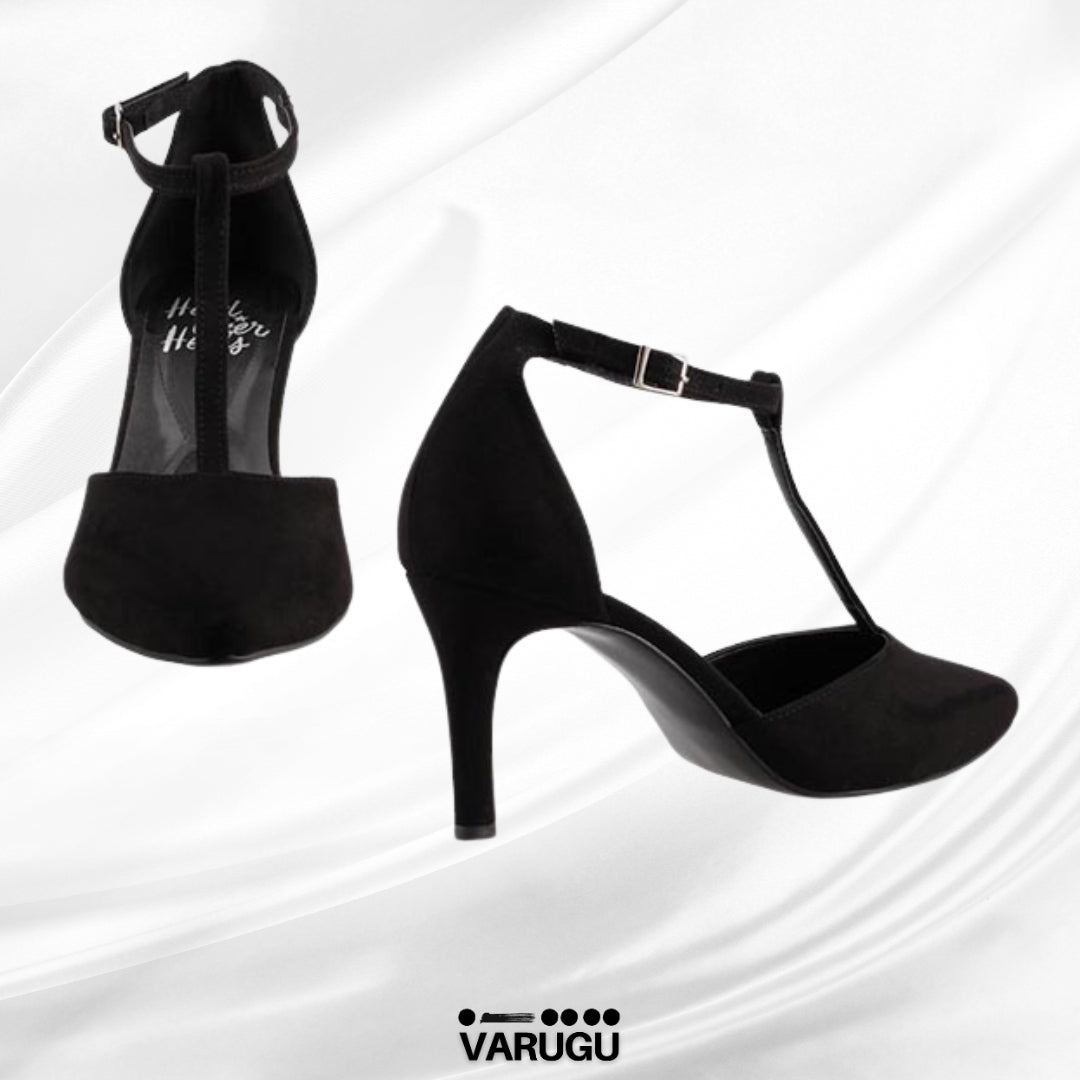 Zapatillas negras con tira en T