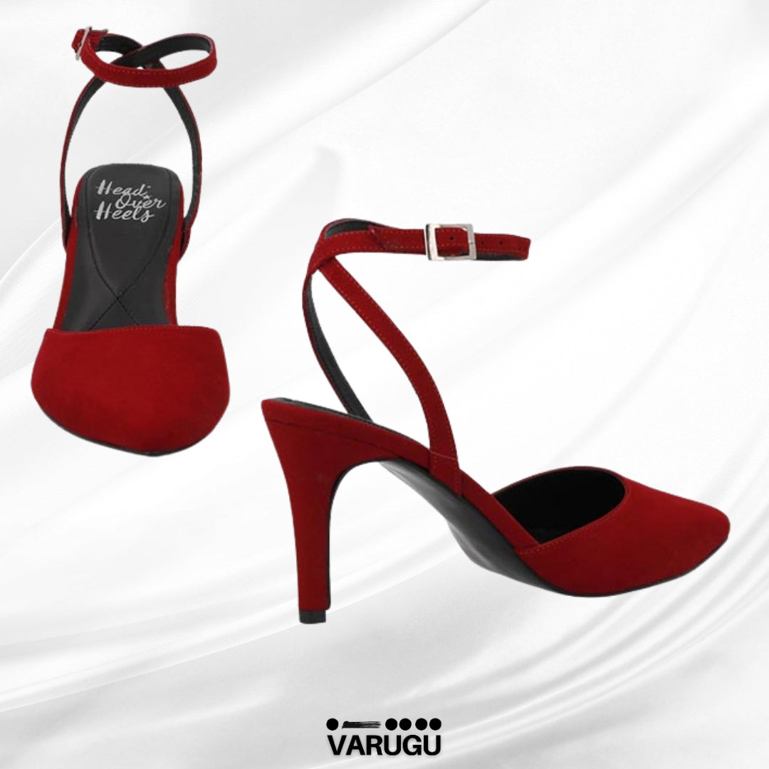 Zapatillas rojas con cinta ajustable
