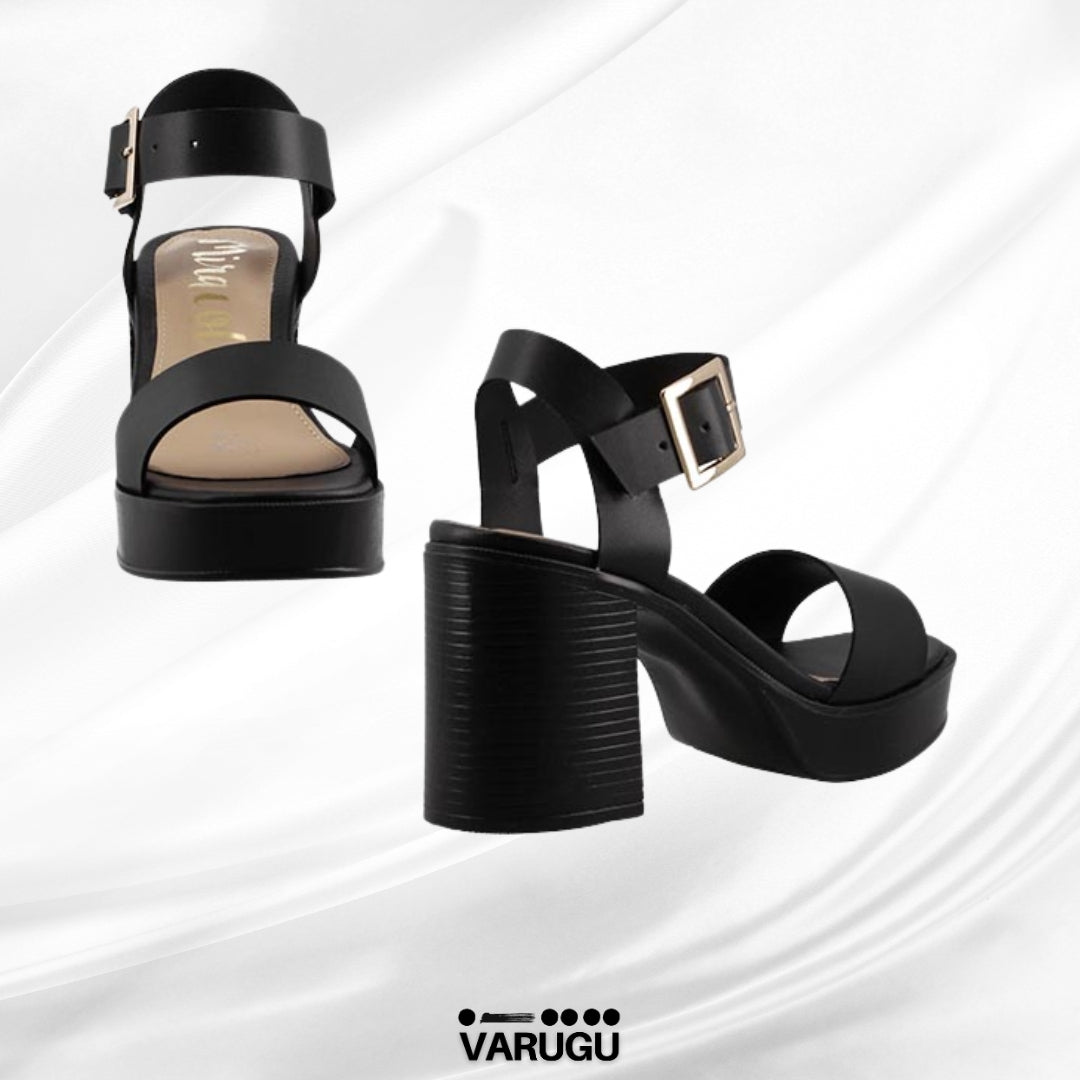 Zapatillas negras altas de sintético Selma