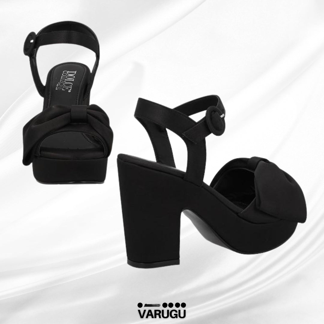 Tacones DOLCE negros con moño