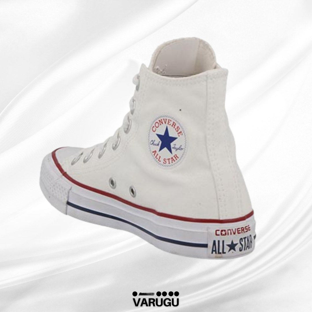 Tenis blancos CONVERSE botín mujer con franjas
