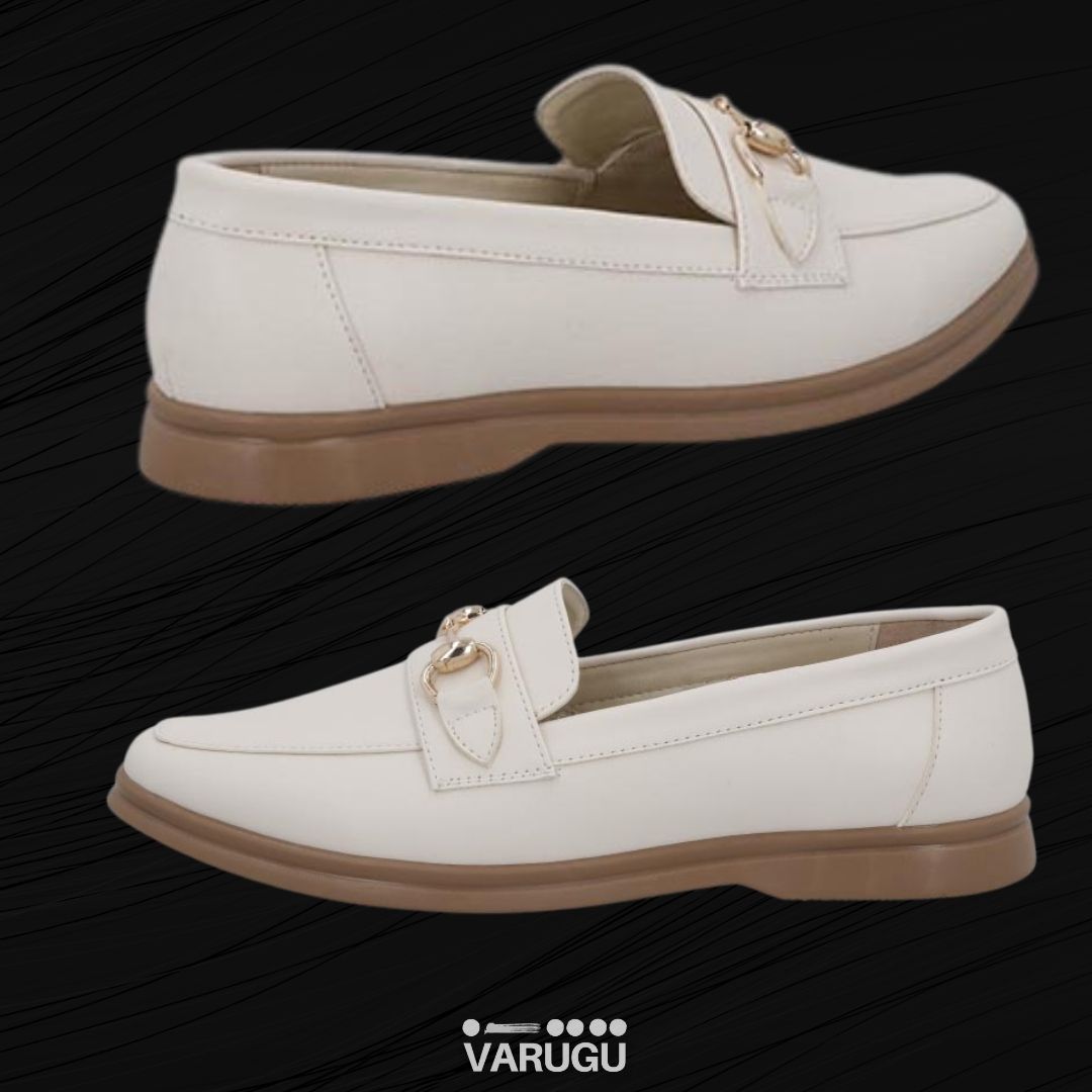 Zapatos latte bajos con plantilla acojinada