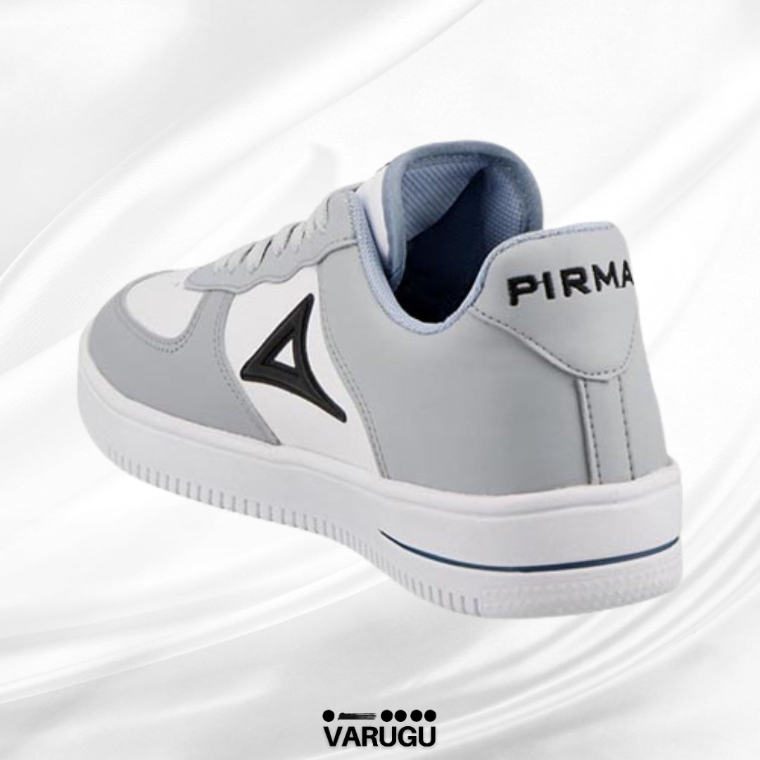 Tenis PIRMA color gris con blanco para caballero
