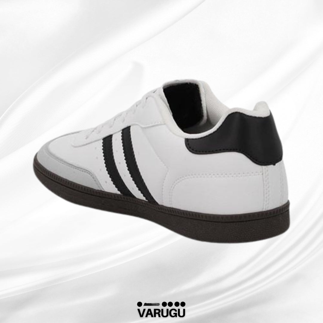 Tenis HGN color blanco ajustable con agujetas para caballero
