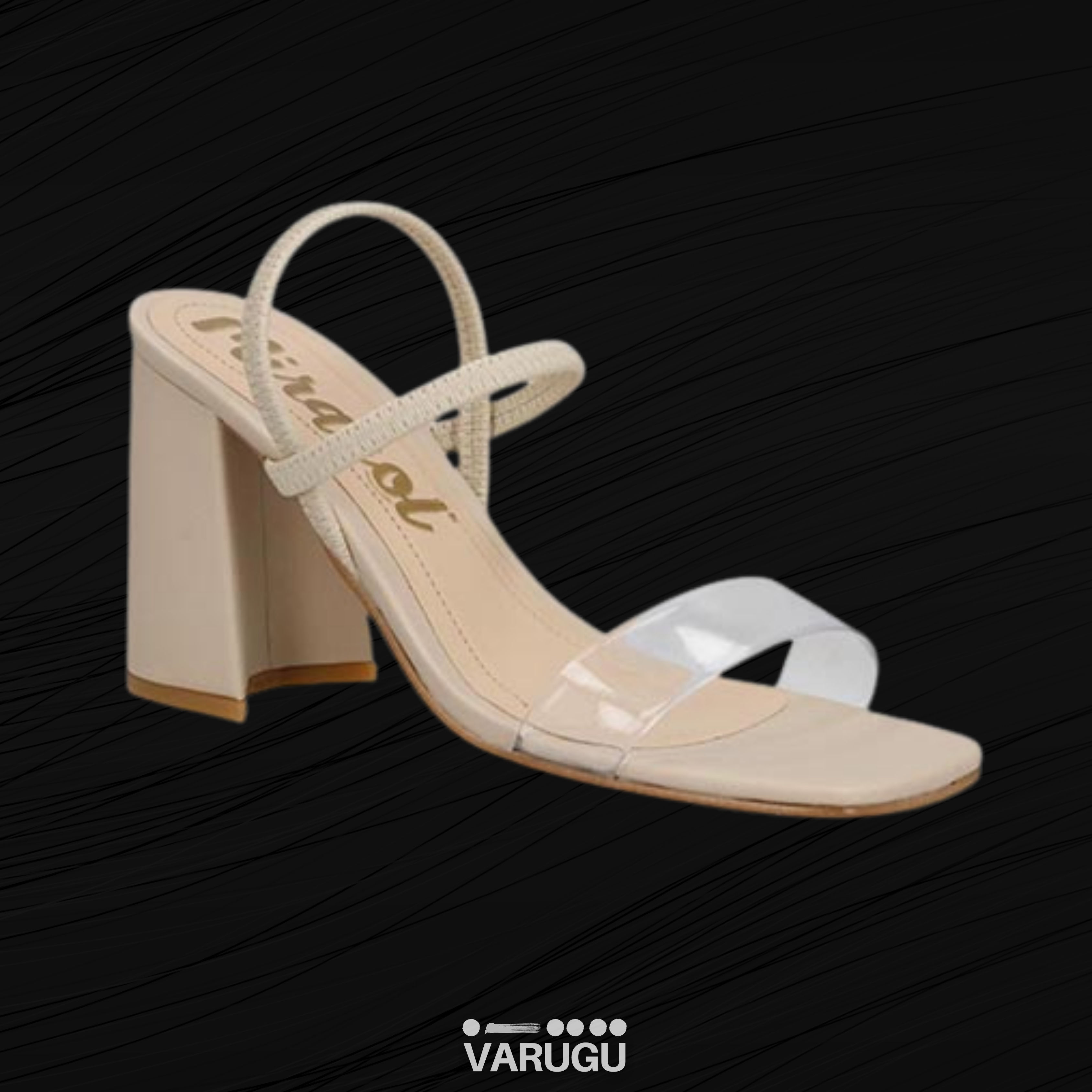 Sandalia frente best sale transparente